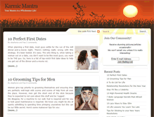 Tablet Screenshot of karmicmantra.com